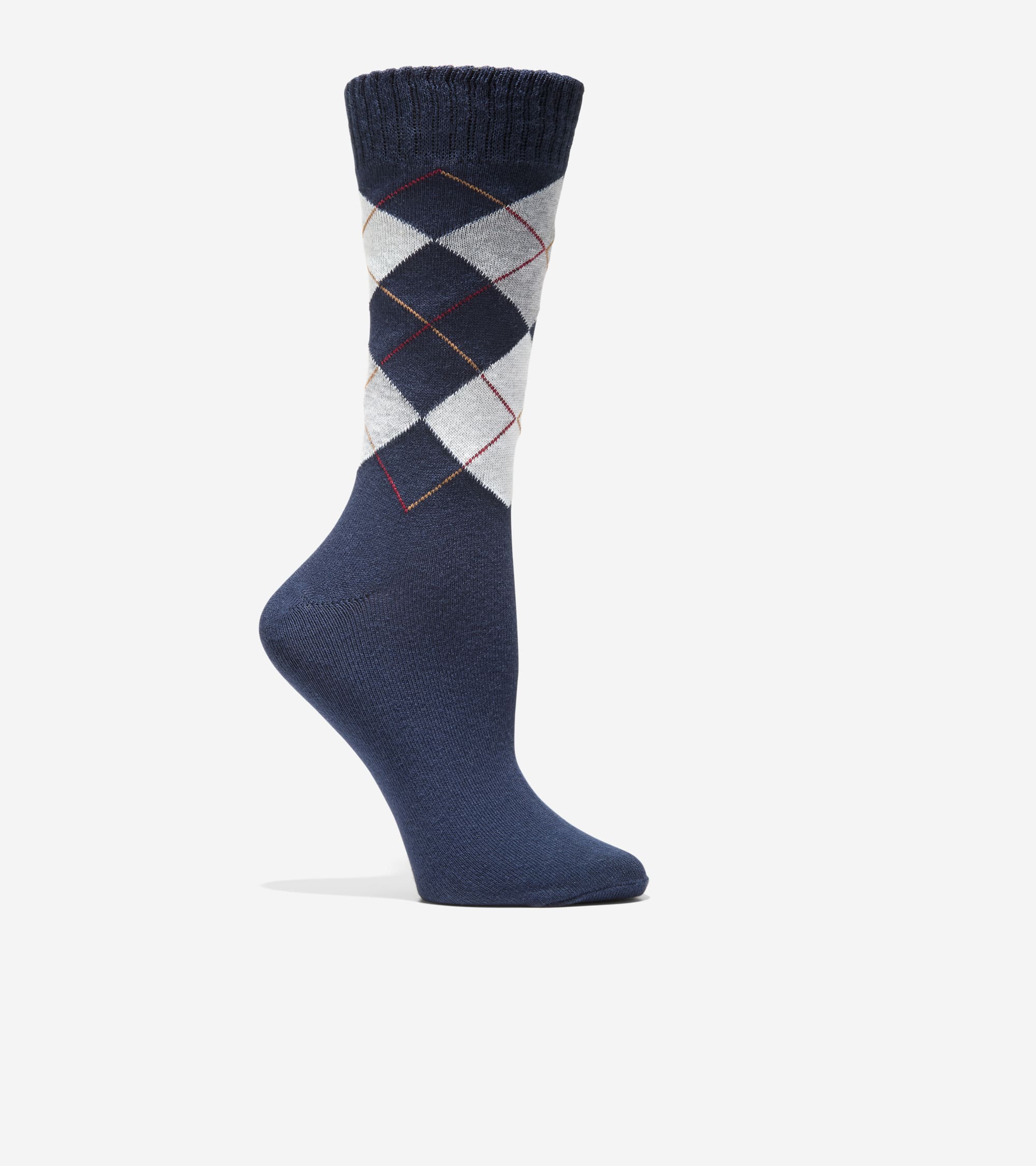 Women's Argyle Casual Crew Socks