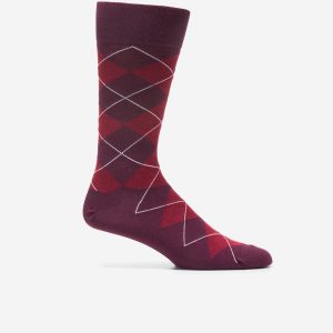 Men's Classic Argyle Dress Crew Socks
