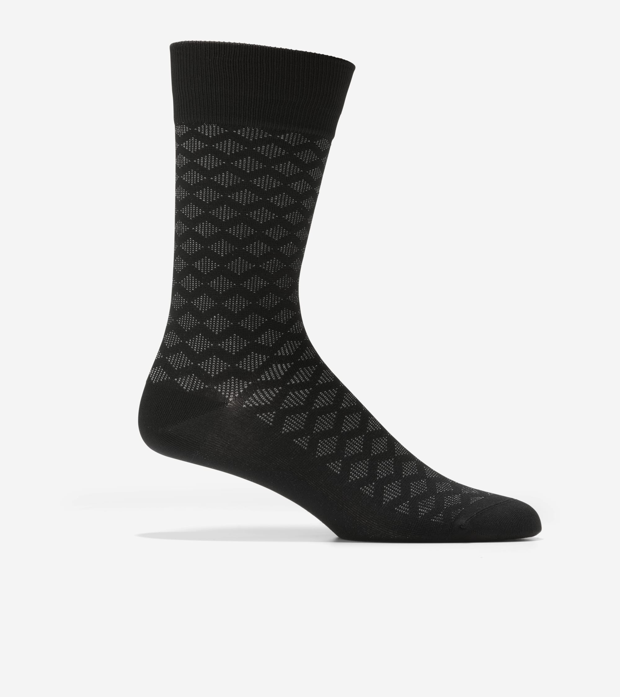 Men's Diamond Microfiber Dress Crew Socks