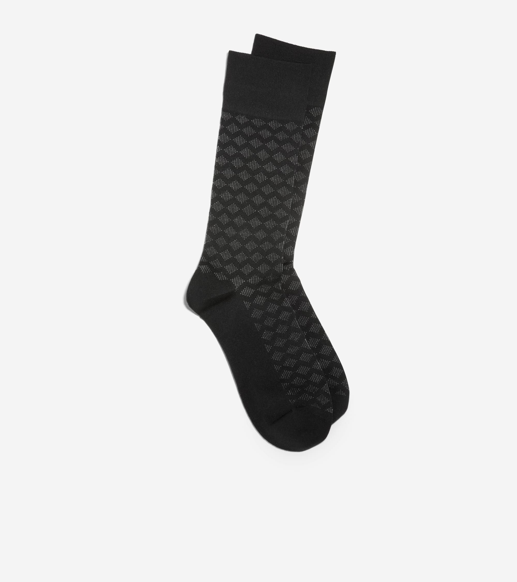 Men's Diamond Microfiber Dress Crew Socks - Image 2