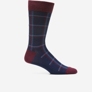 Men's Plaid Dress Crew Socks
