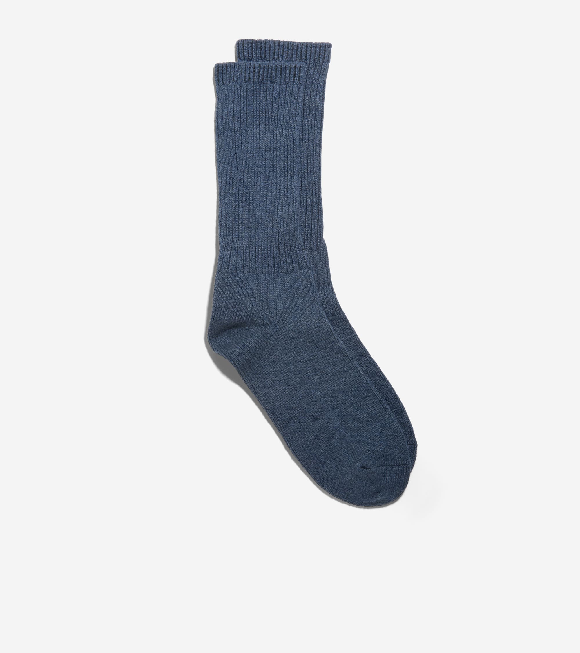 Men's Solid Marl Casual Crew Socks - Image 2