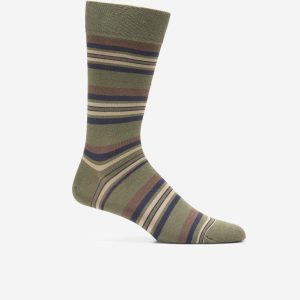 Men's Striped Dress Crew Socks