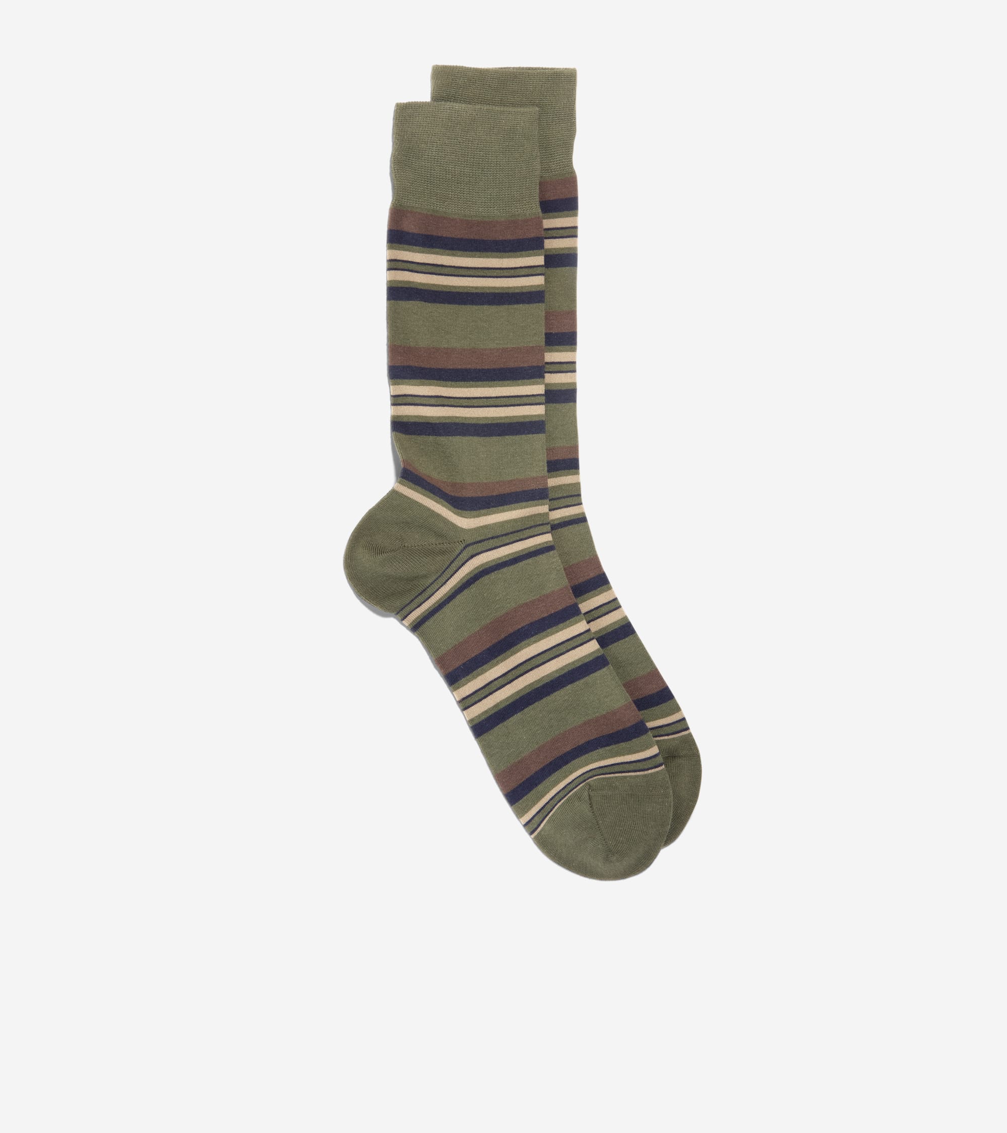Men's Striped Dress Crew Socks - Image 2
