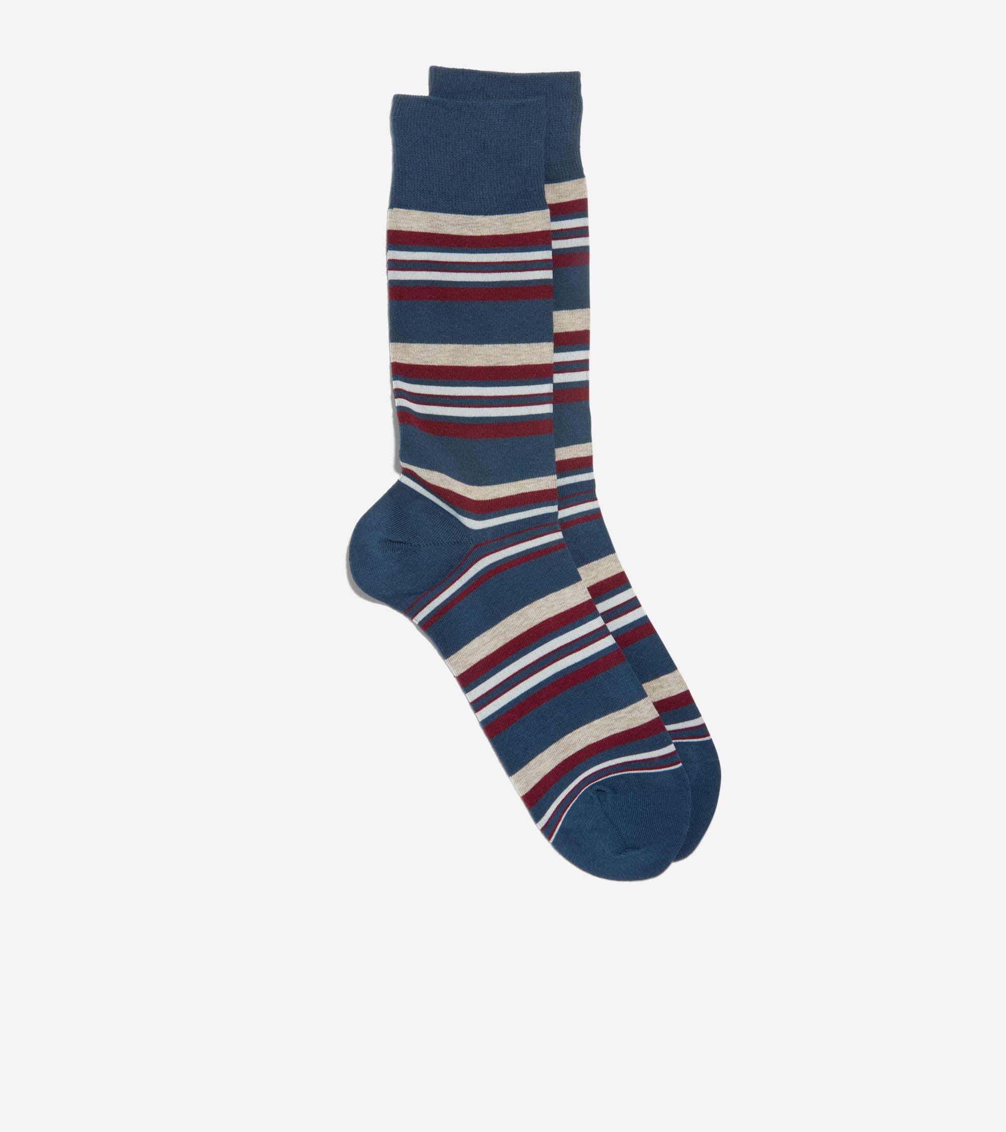 Men's Striped Dress Crew Socks - Image 2