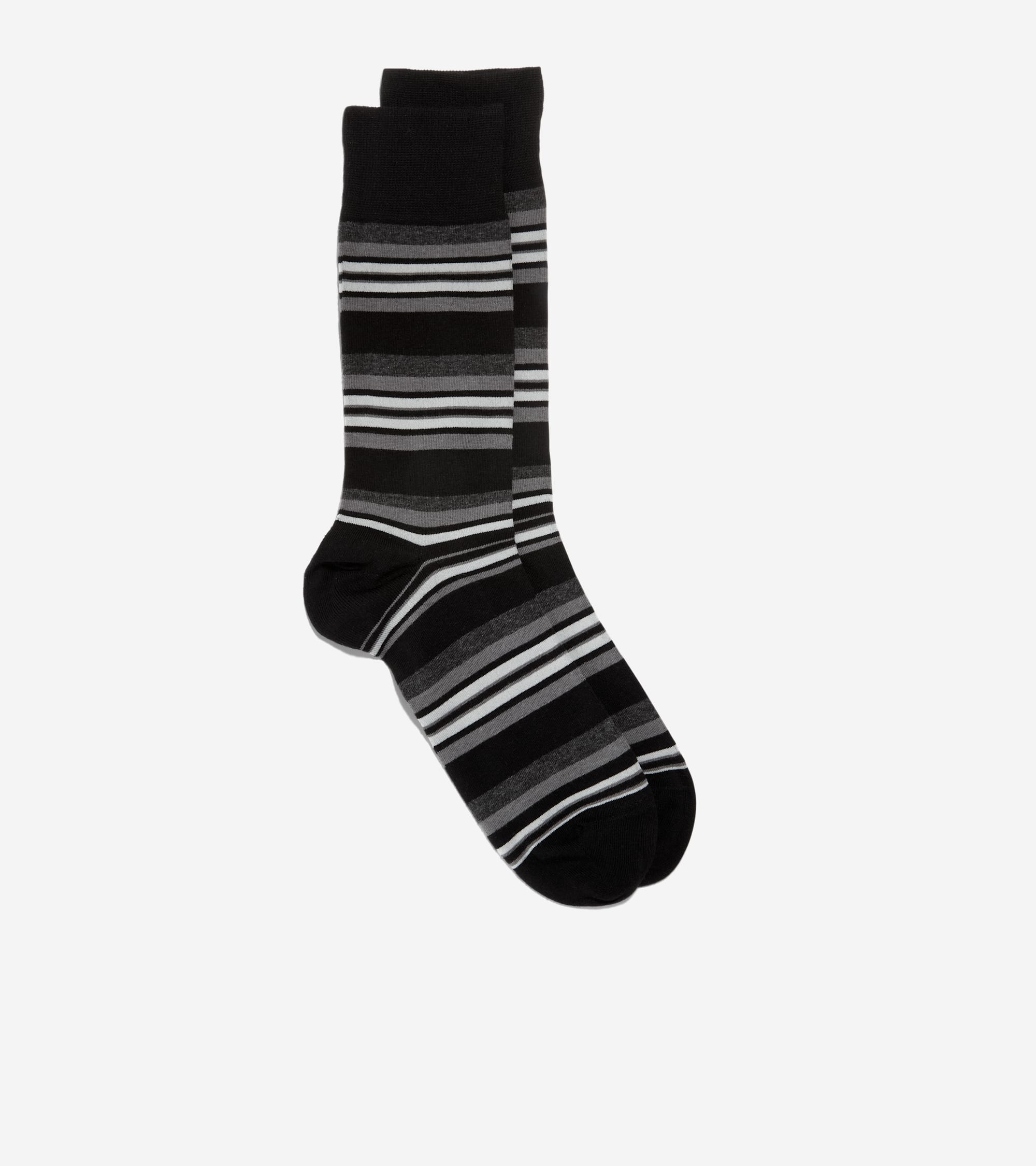 Men's Striped Dress Crew Socks - Image 2