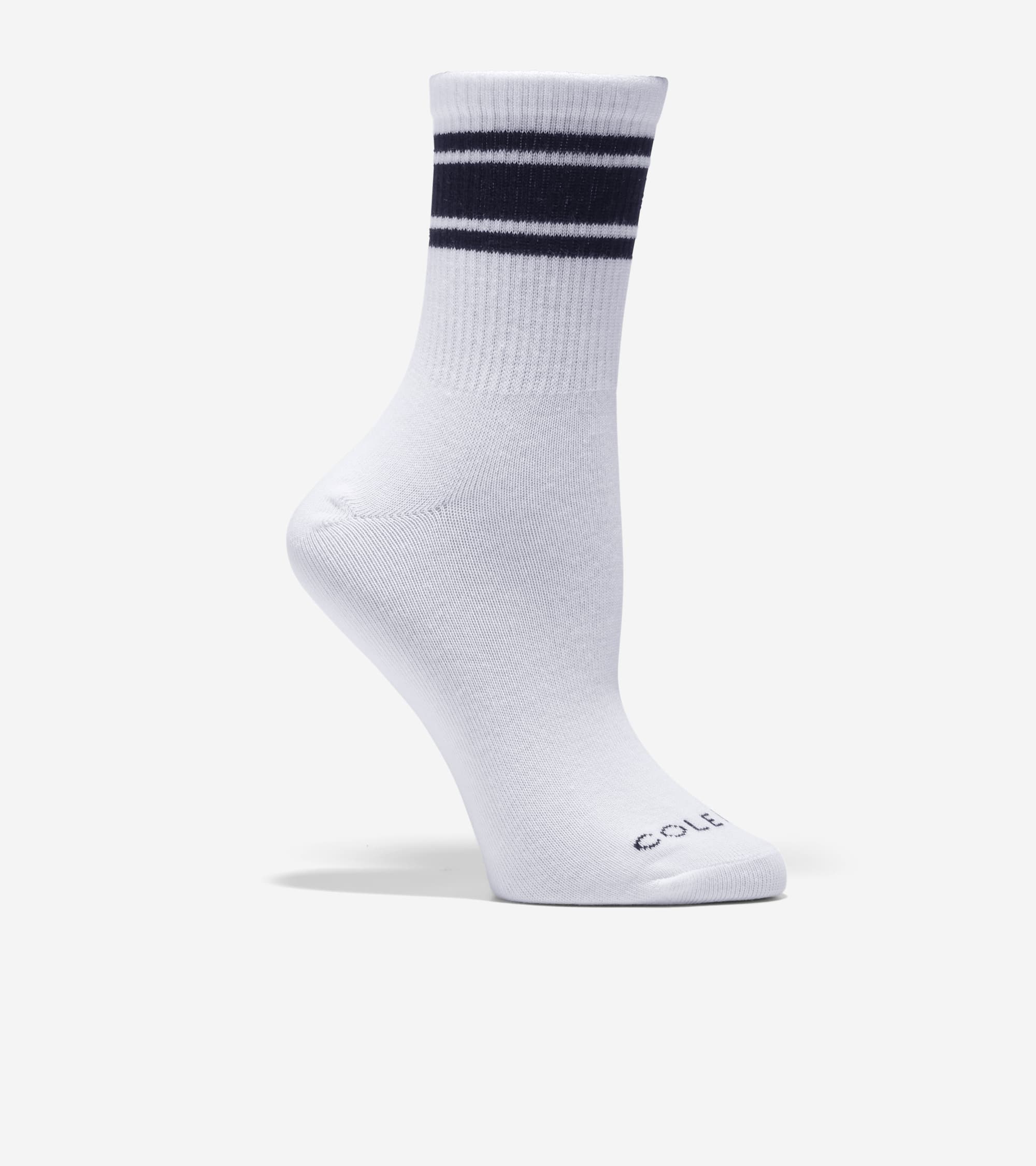 Women's Varsity Stripe Mid Crew Socks