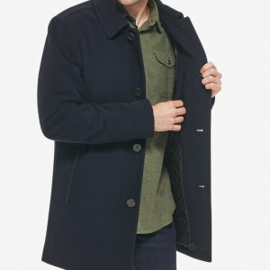 Men's Wool-Blend Car Coat