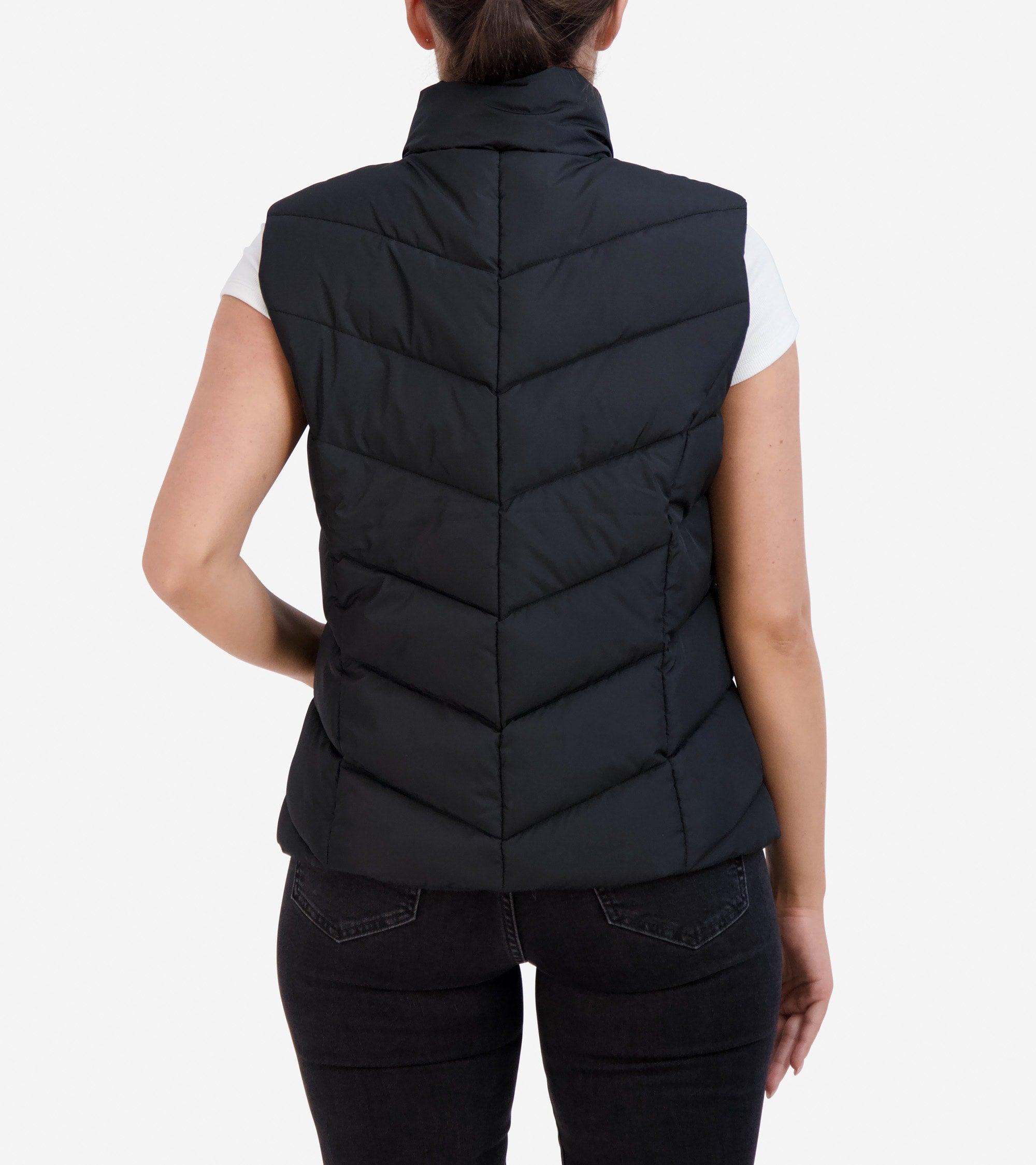 Women's Chevron Zip Front Vest - Image 2