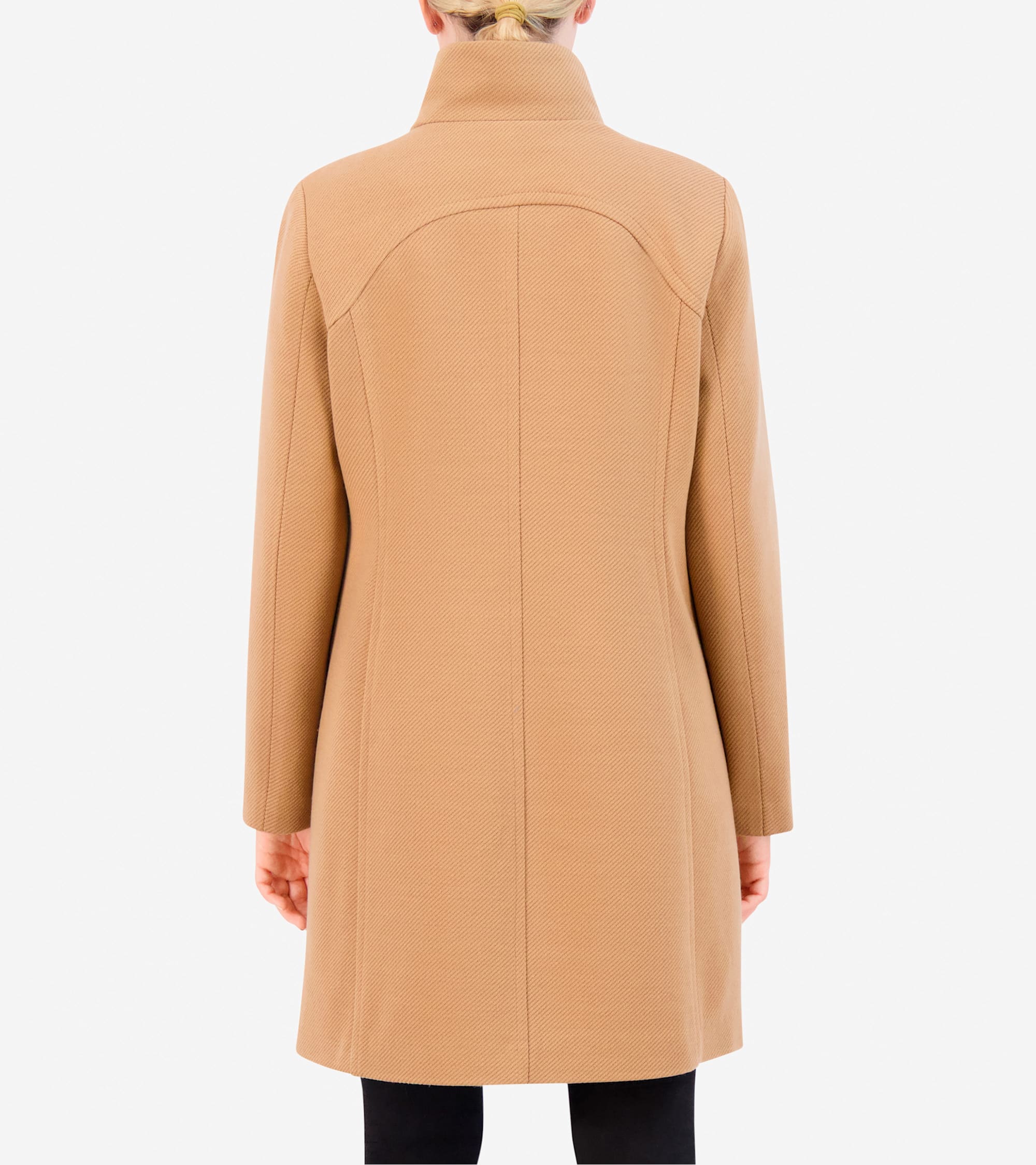 Women's Soft Twill Zip-Up Coat - Image 2