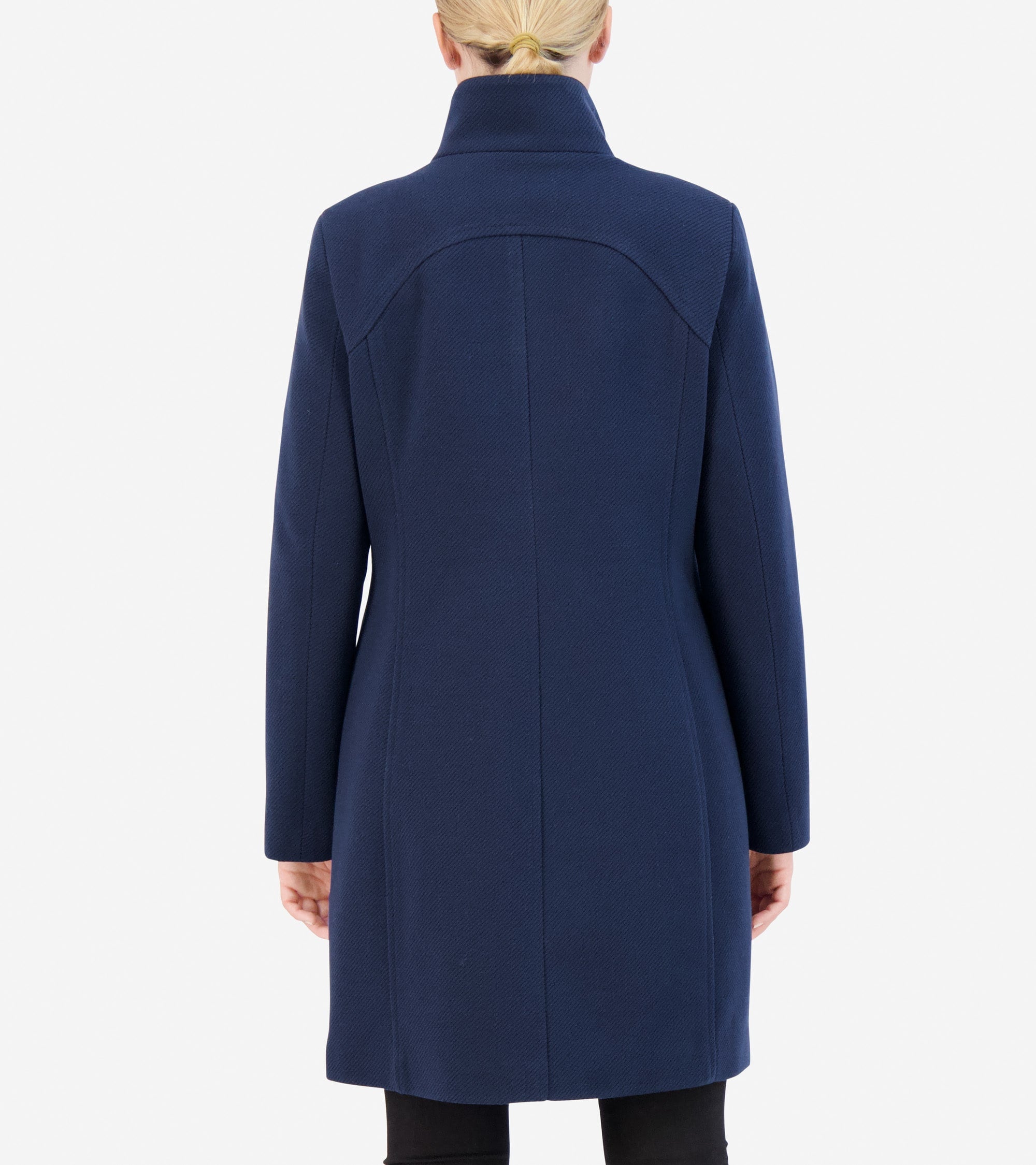 Women's Soft Twill Zip-Up Coat - Image 2