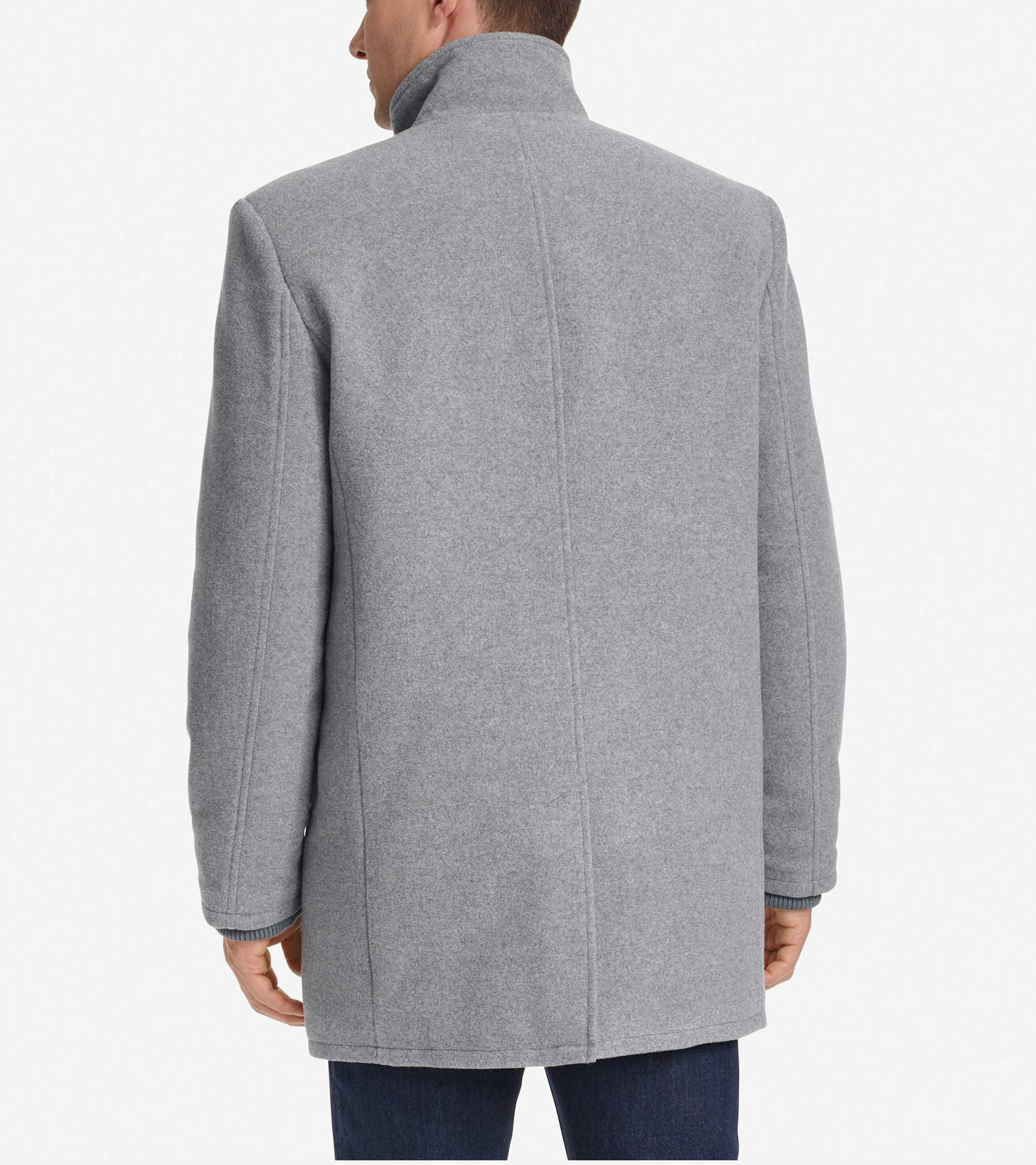 Men's Stand Collar Car Coat - Image 3