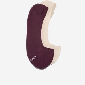 Women's 2-Pair Combed Cotton No Show Liner Socks