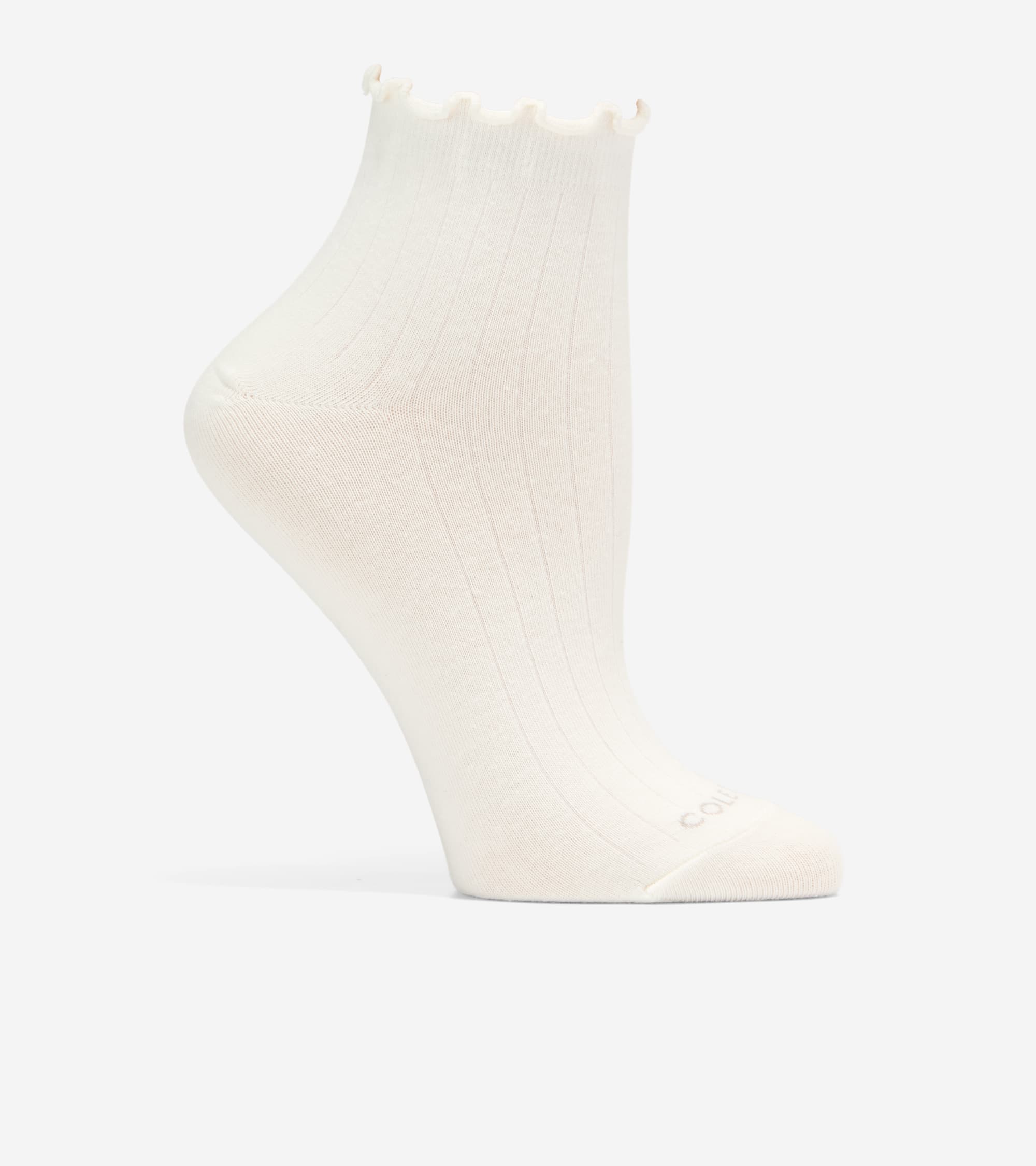 Women's 2-Pair Ruffle Quarter Socks - Image 2