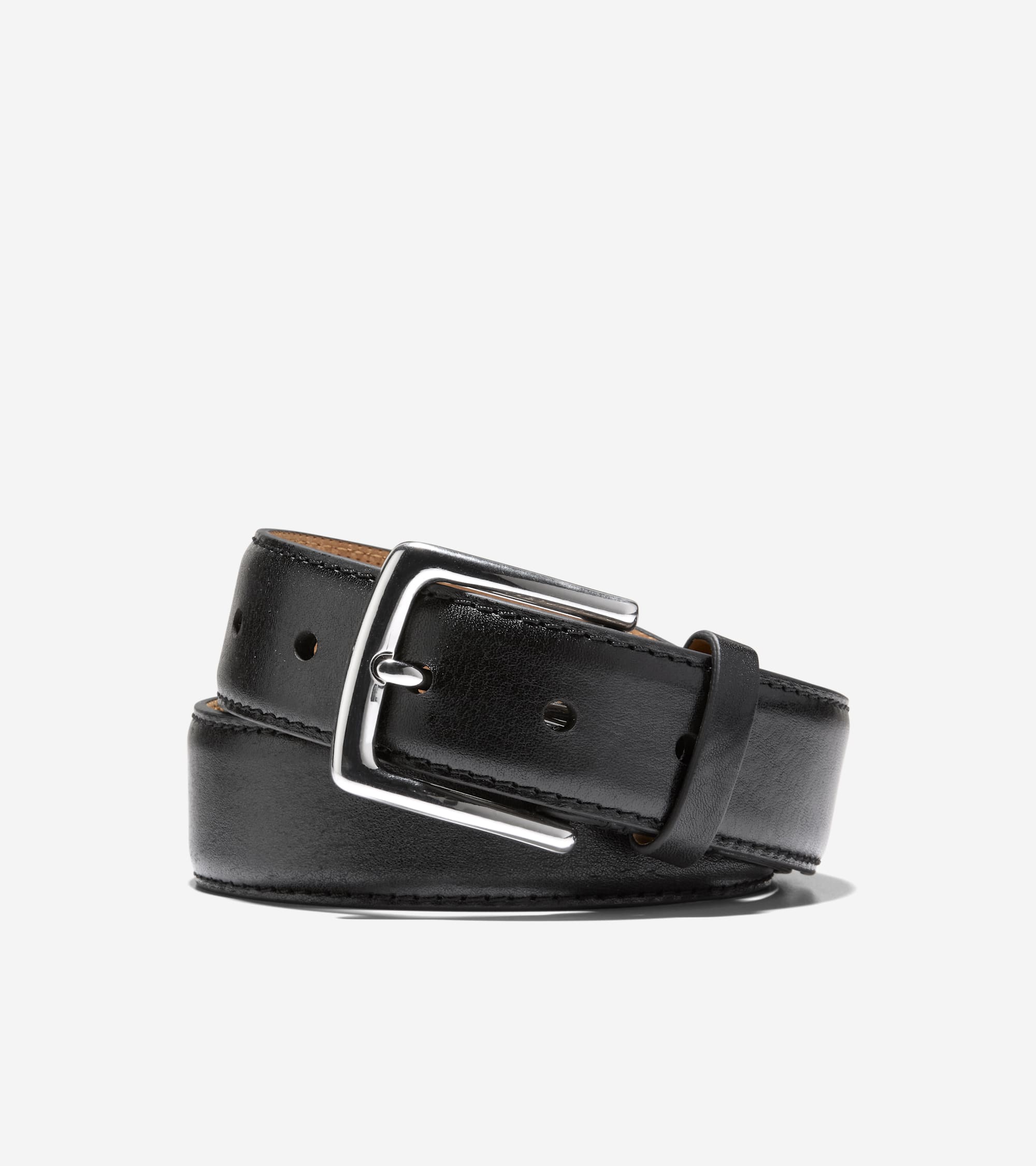 Men's 35MM Double Edge Stitch Detail Belt