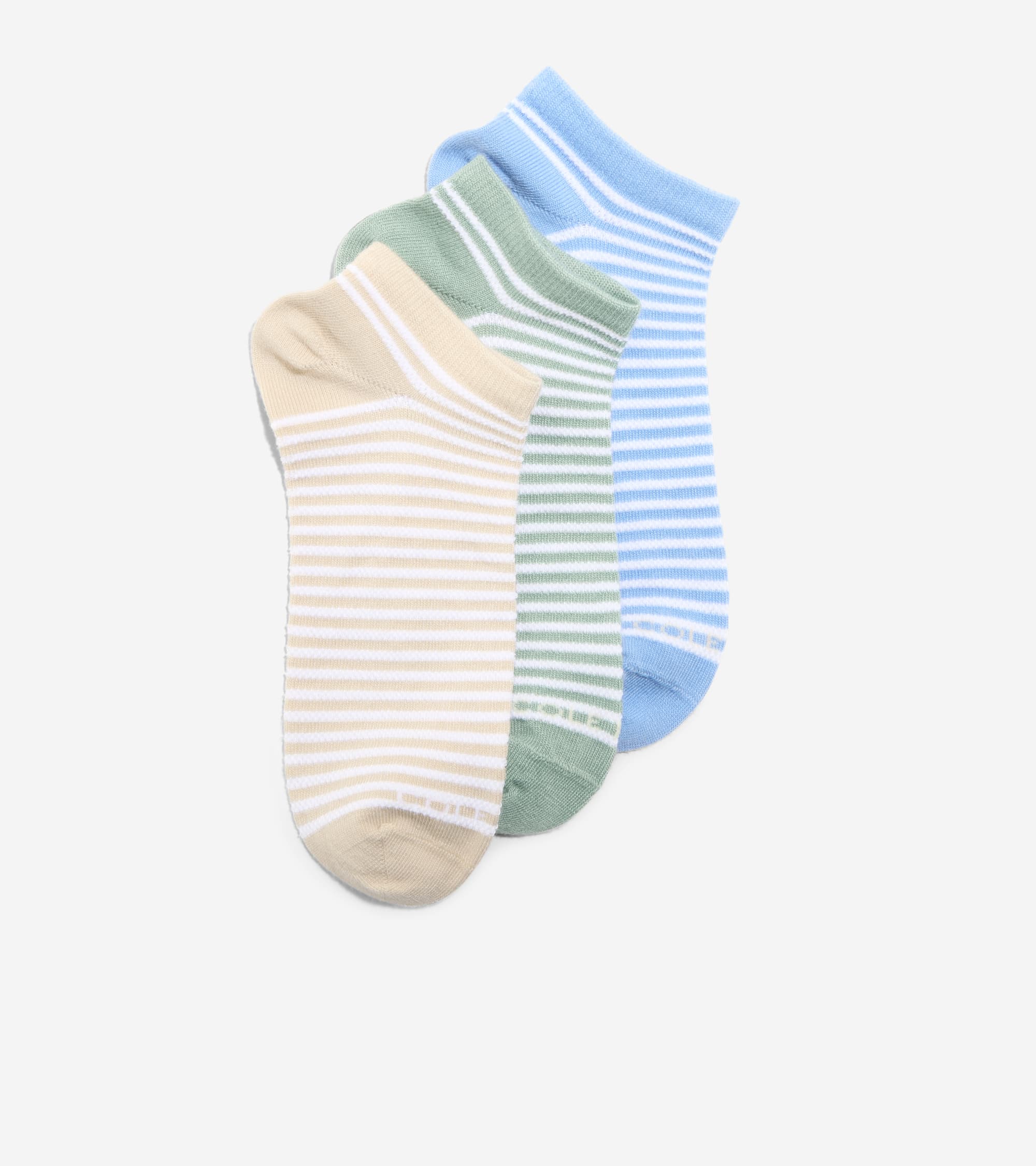 Women's 3-Pair Textured Stripe Super Soft Low Cut Socks