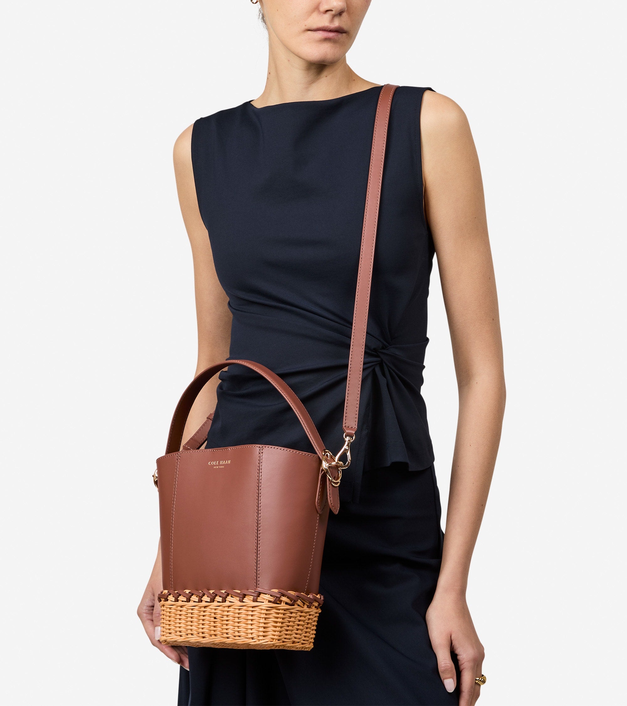Women's Alexandria Small Bucket Crossbody Bag - Image 7