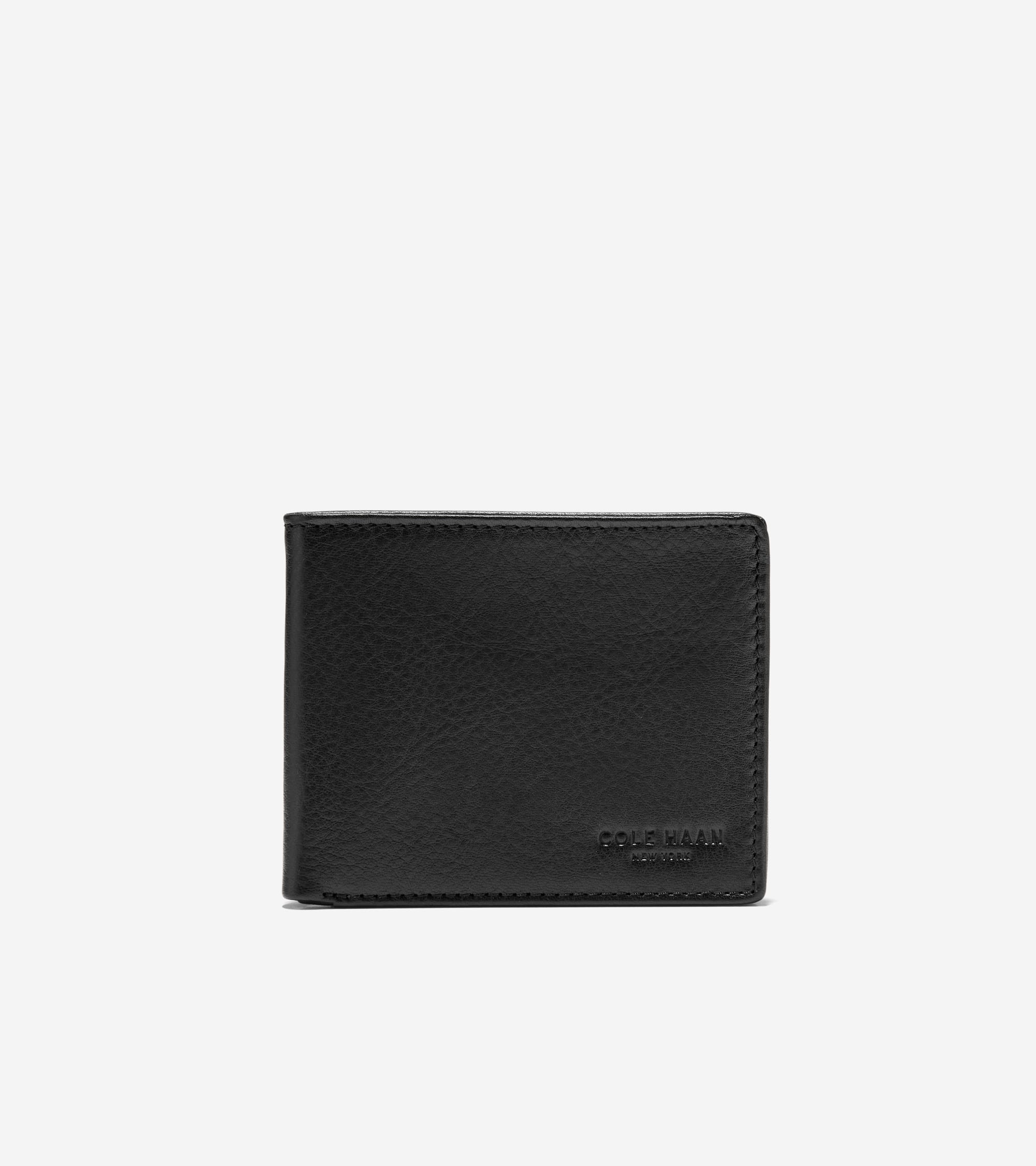 Men's Bifold Wallet with Embossed Logo