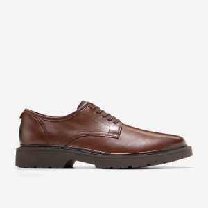 Men's Broome Grand Lug Sole Plain Toe Oxfords