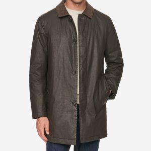Men's Coated Cotton Barn Coat