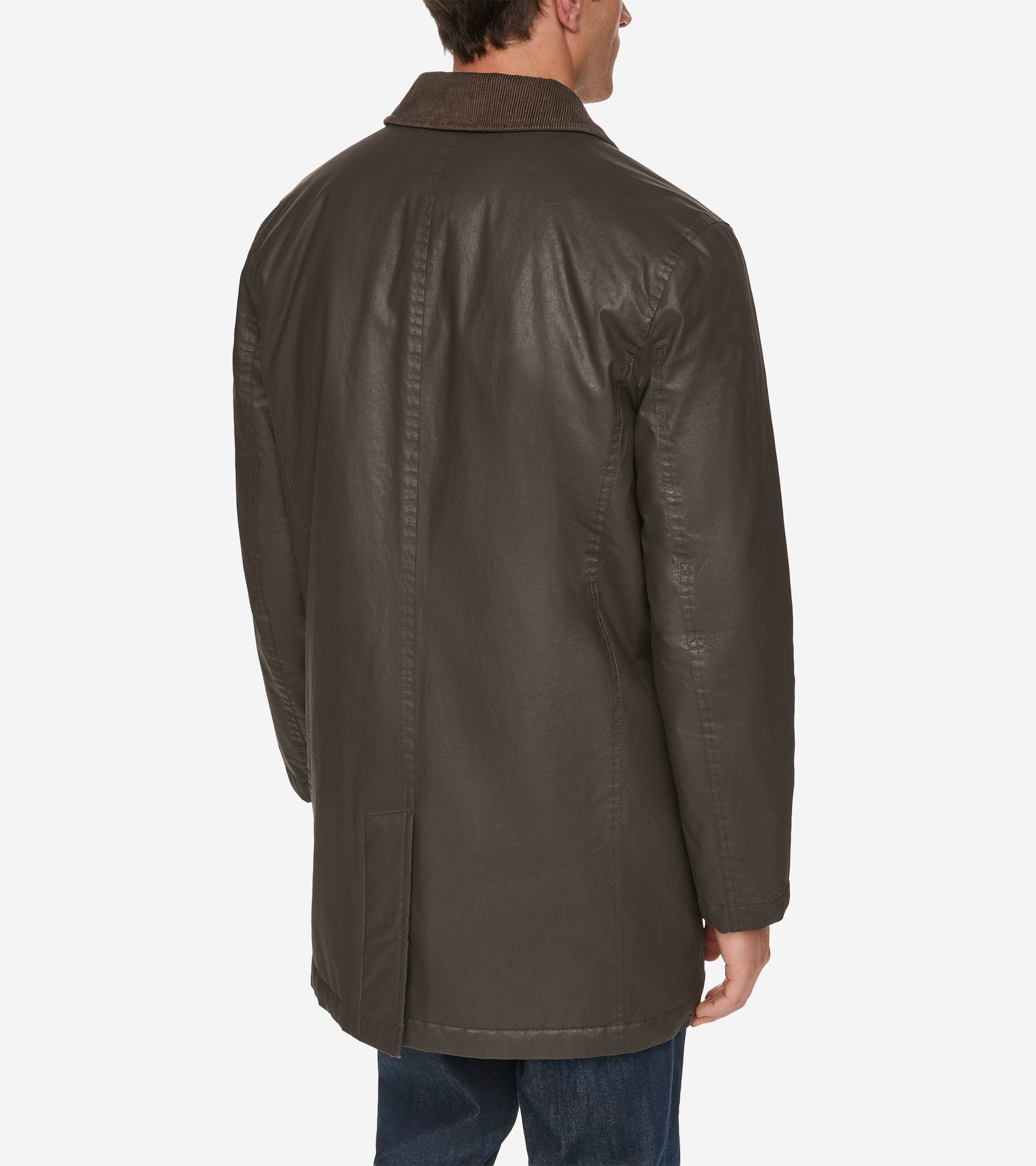 Men's Coated Cotton Barn Coat - Image 2