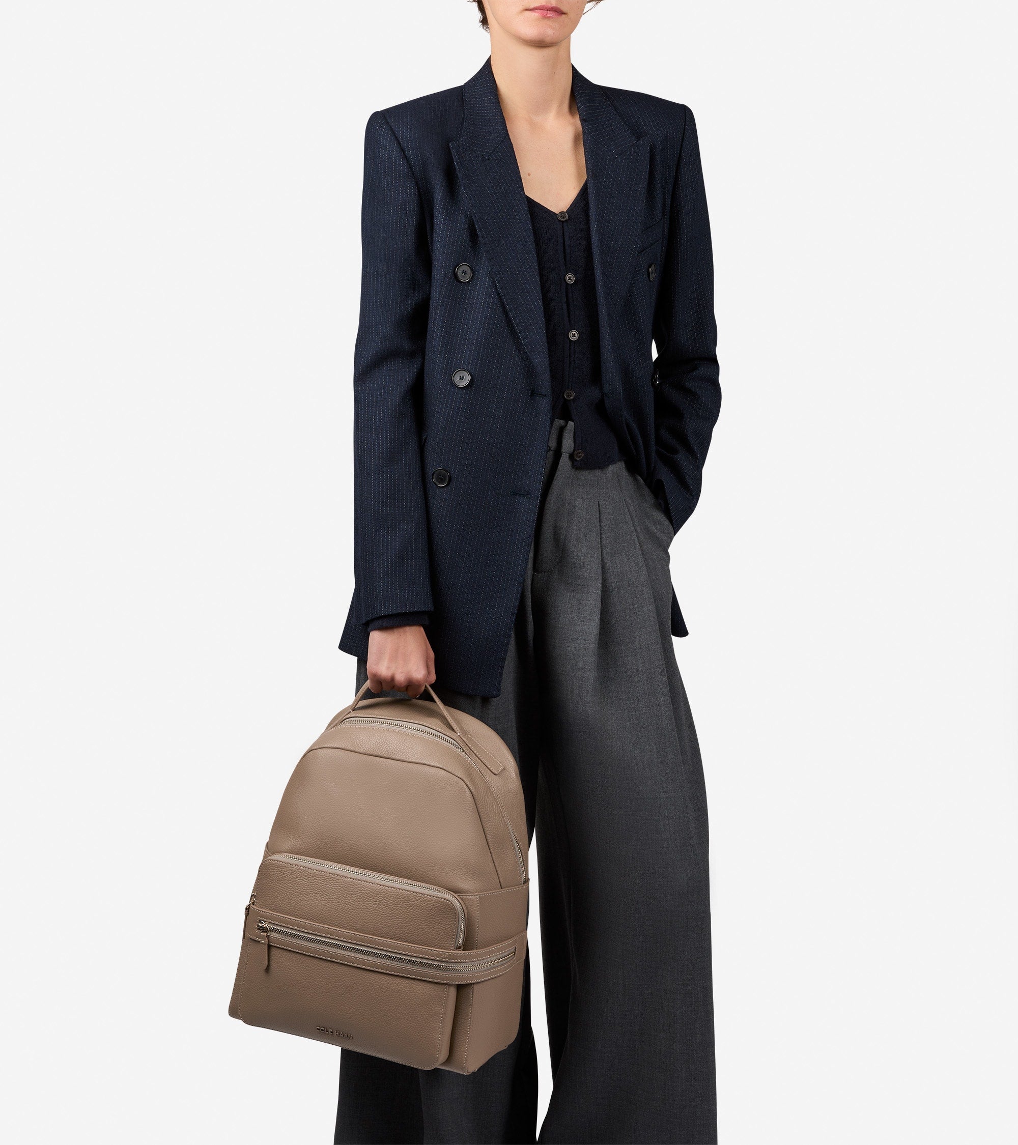 Women's Davis Leather Backpack - Image 5