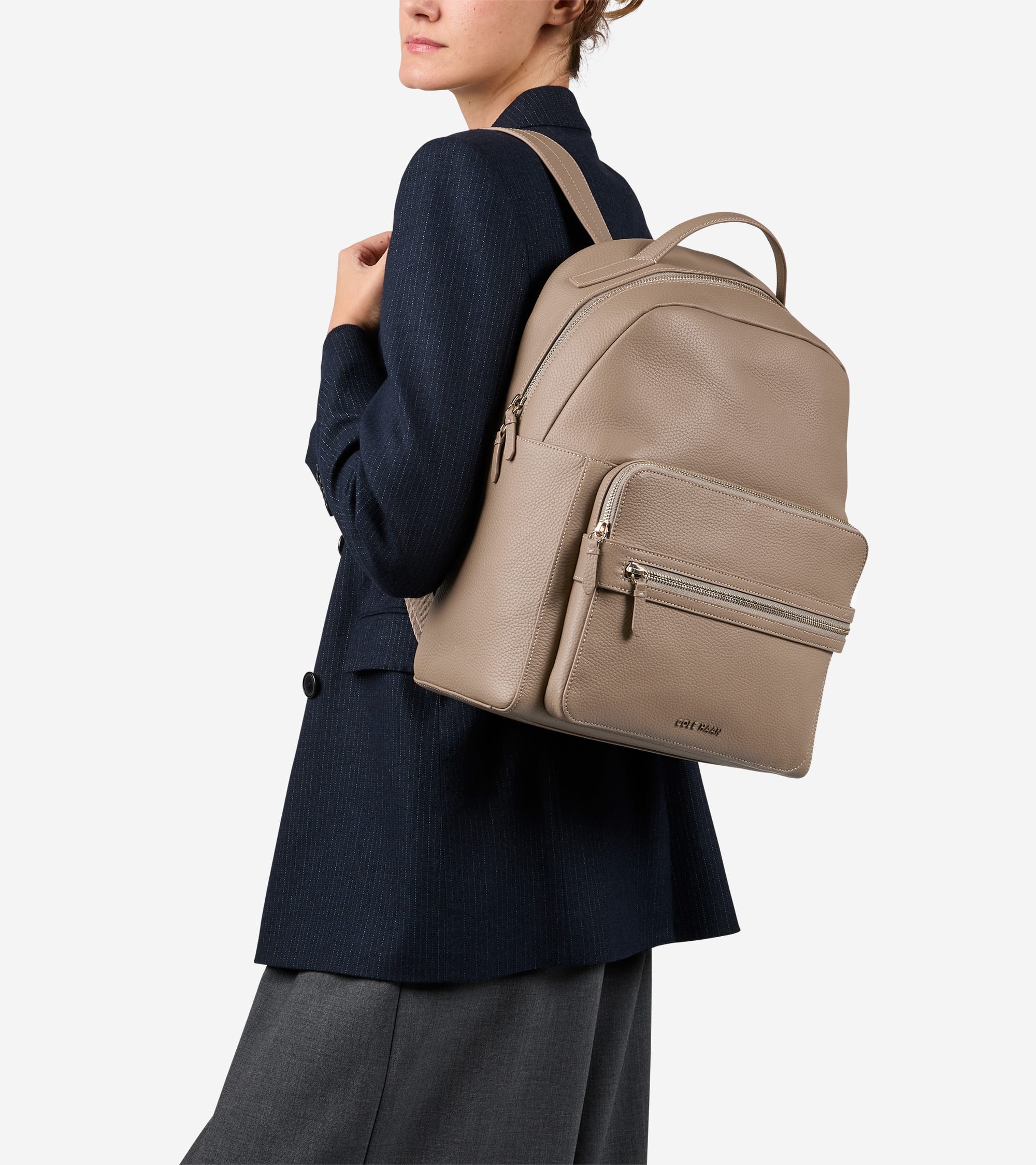 Women's Davis Leather Backpack - Image 3