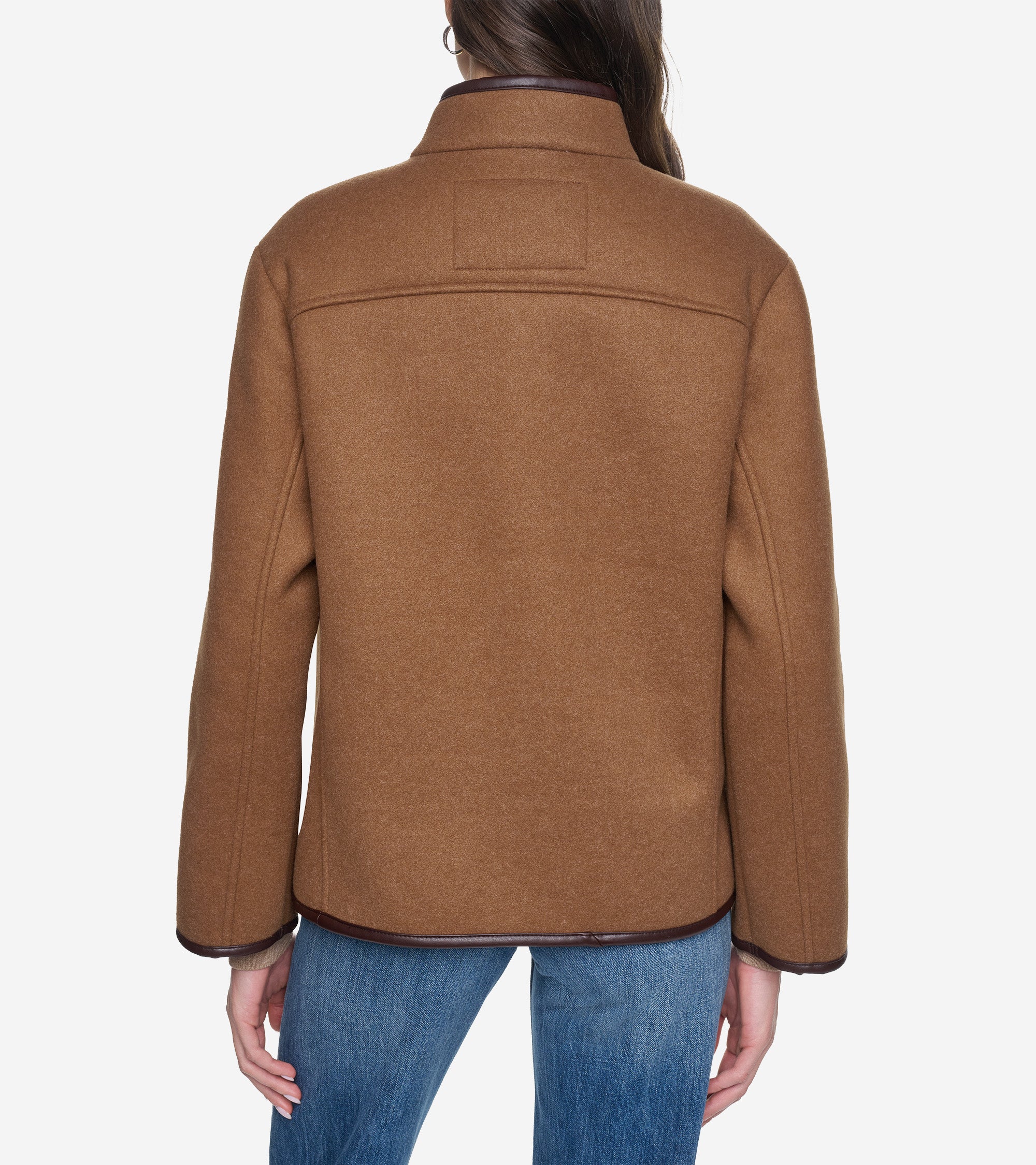 Women's Faux Wool Shearling Jacket - Image 2