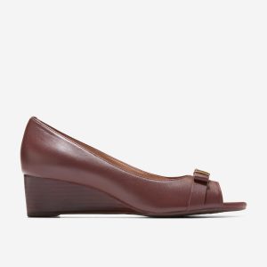 Women's Go-To Malta Peep Toe Bow Wedges