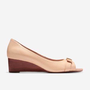 Women's Go-To Malta Peep Toe Bow Wedges