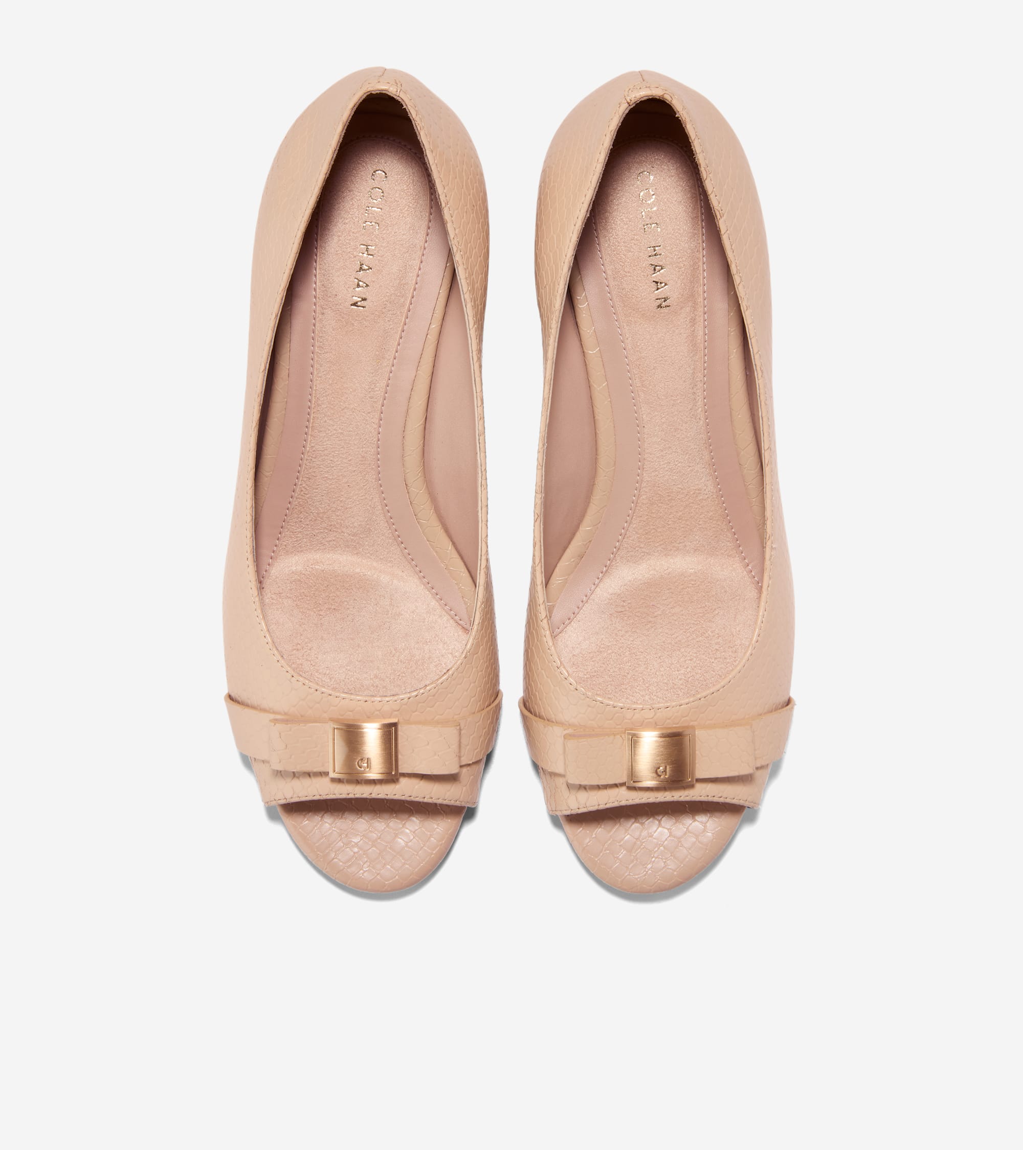 Women's Go-To Malta Peep Toe Bow Wedges - Image 4