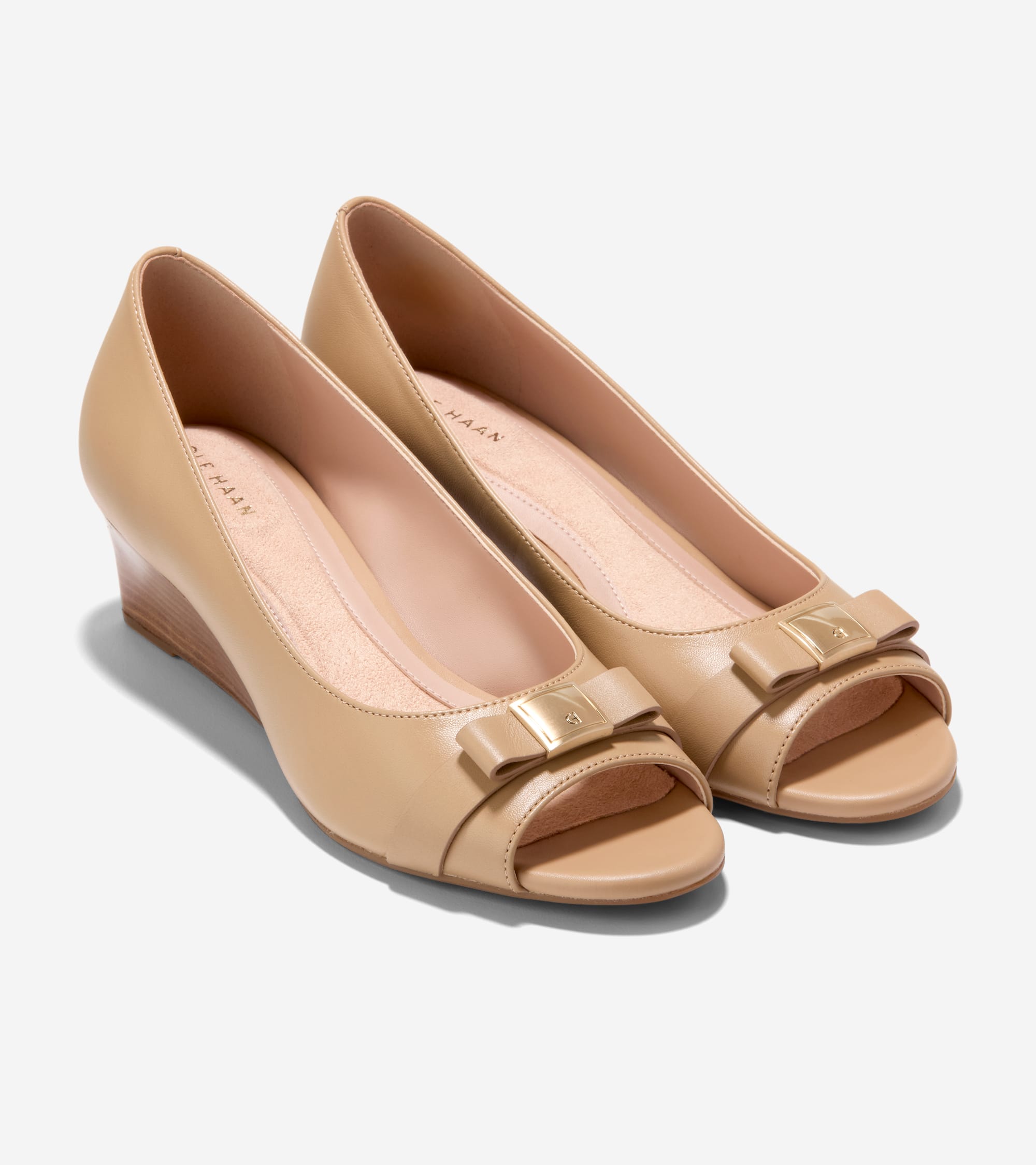 Women's Go-To Malta Peep Toe Bow Wedges - Image 5