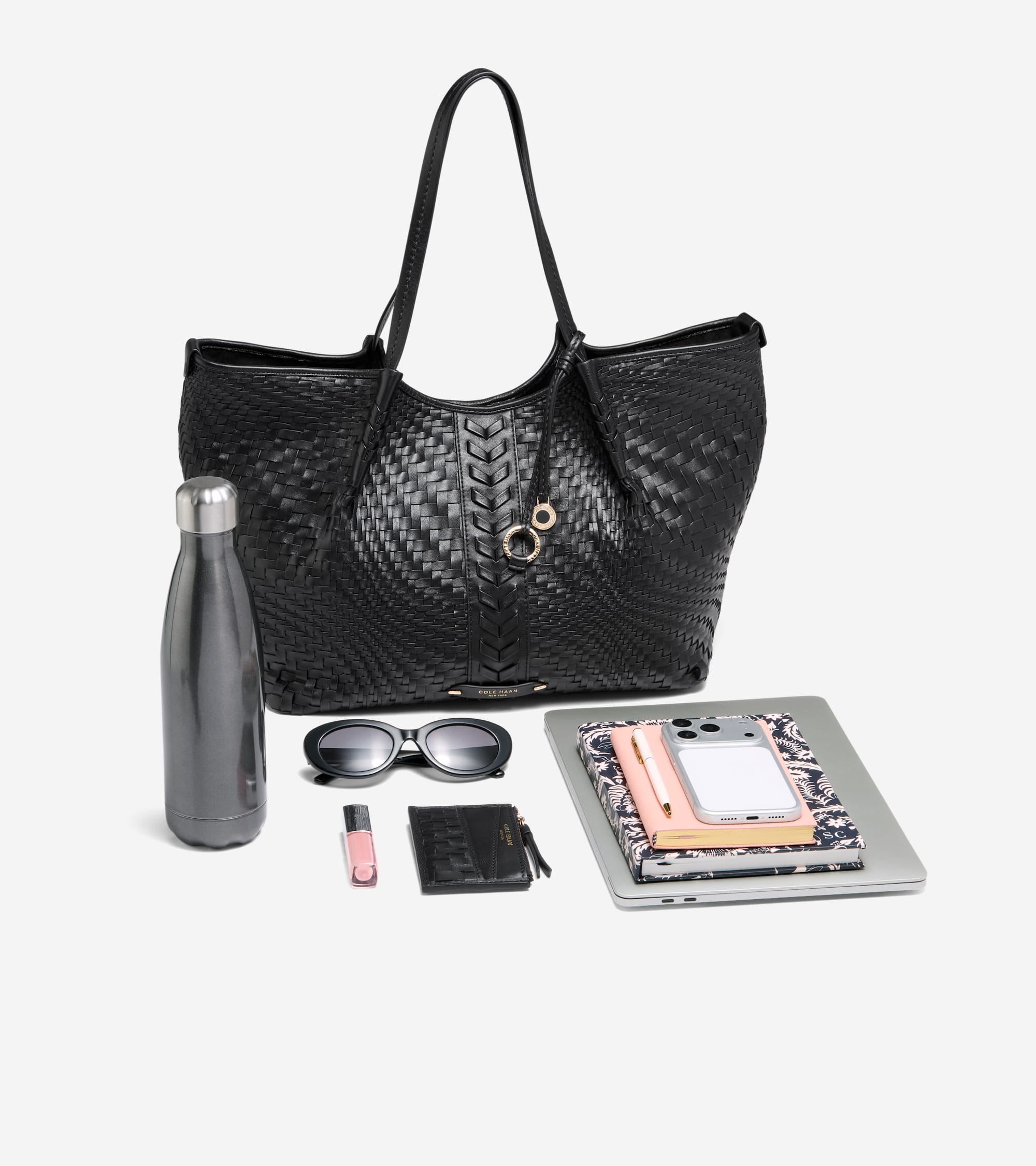 Women's Isabella Slouchy Woven Tote Bag - Image 3