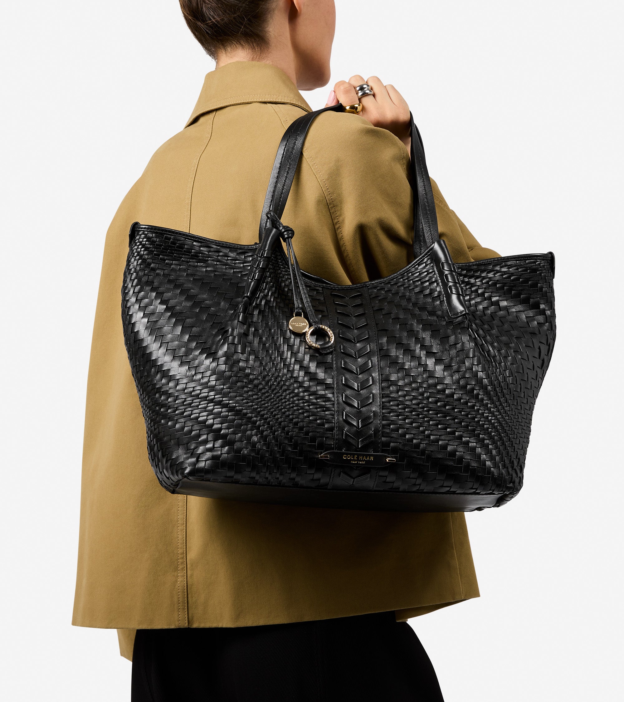 Women's Isabella Slouchy Woven Tote Bag - Image 7