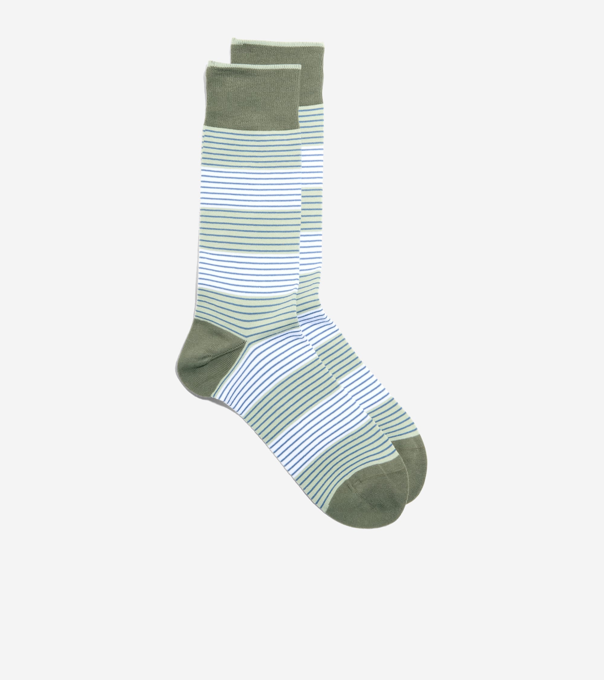 Men's Multi Stripe Dress Crew Socks - Image 2