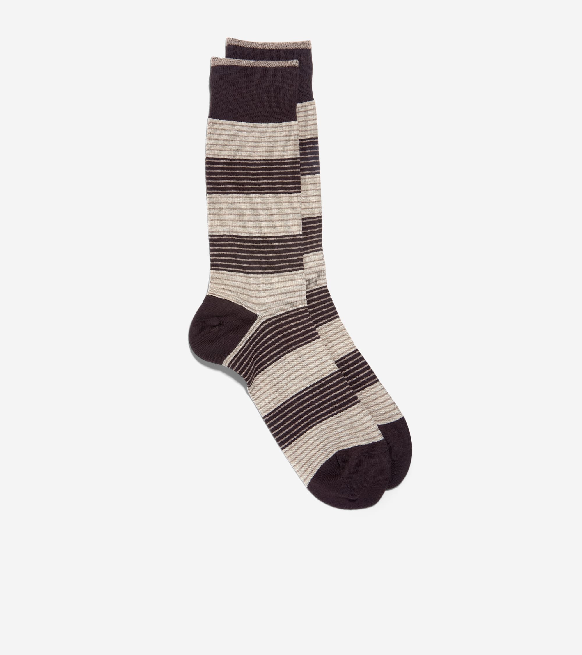 Men's Multi Stripe Dress Crew Socks - Image 2