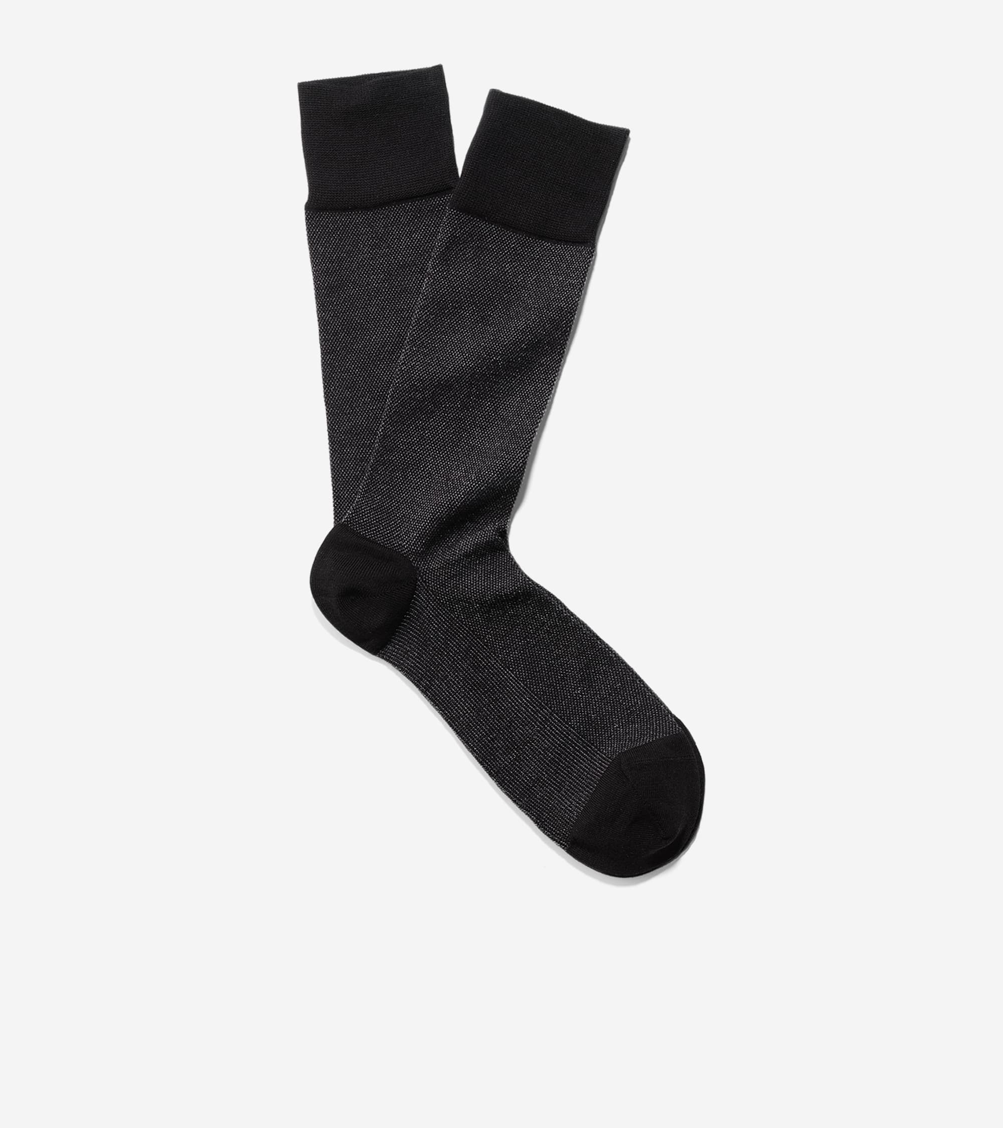 Men's Pique Textured Crew Socks - Image 2