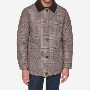 Men's Reversible Plaid Quilted Barn Jacket