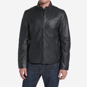 Men's Smooth Leather Racer Jacket
