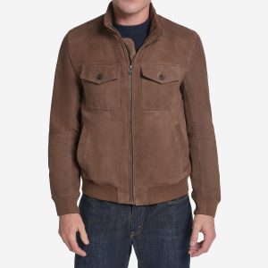 Men's Suede Harrington Jacket