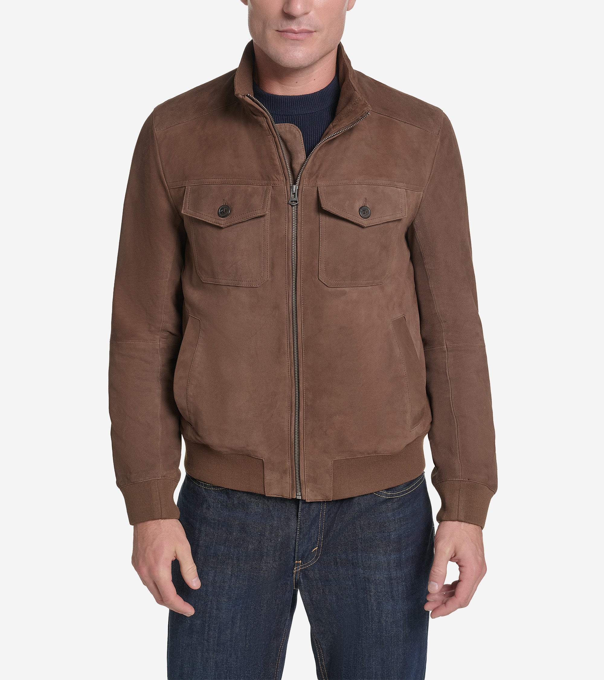 Men's Suede Harrington Jacket