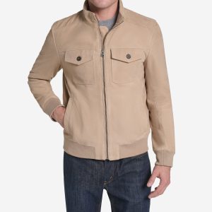 Men's Suede Harrington Jacket
