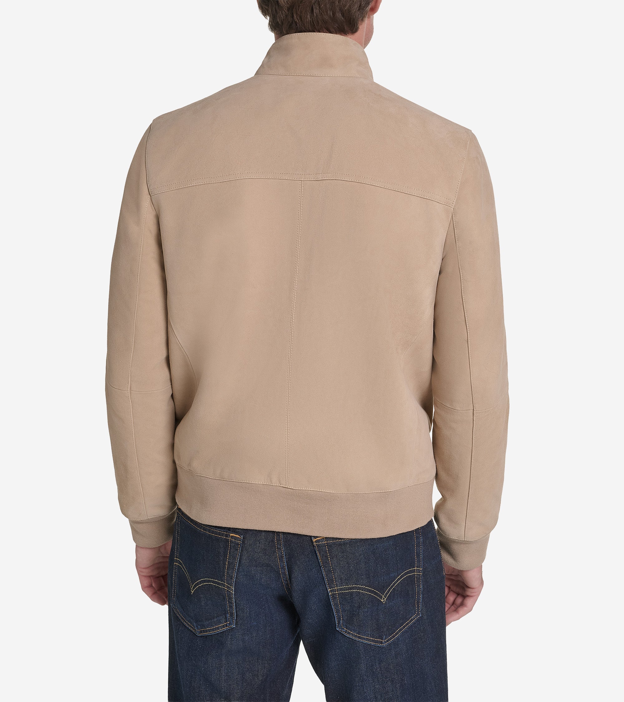 Men's Suede Harrington Jacket - Image 2