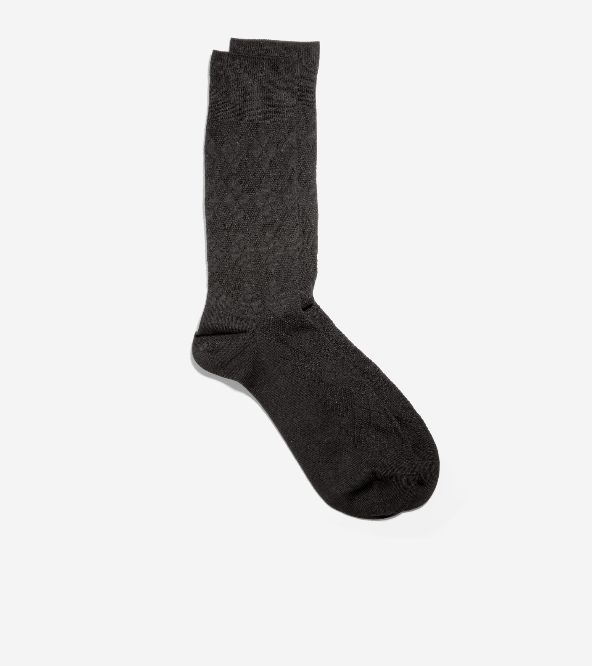 Men's Tonal Argyle Crew Socks - Image 2