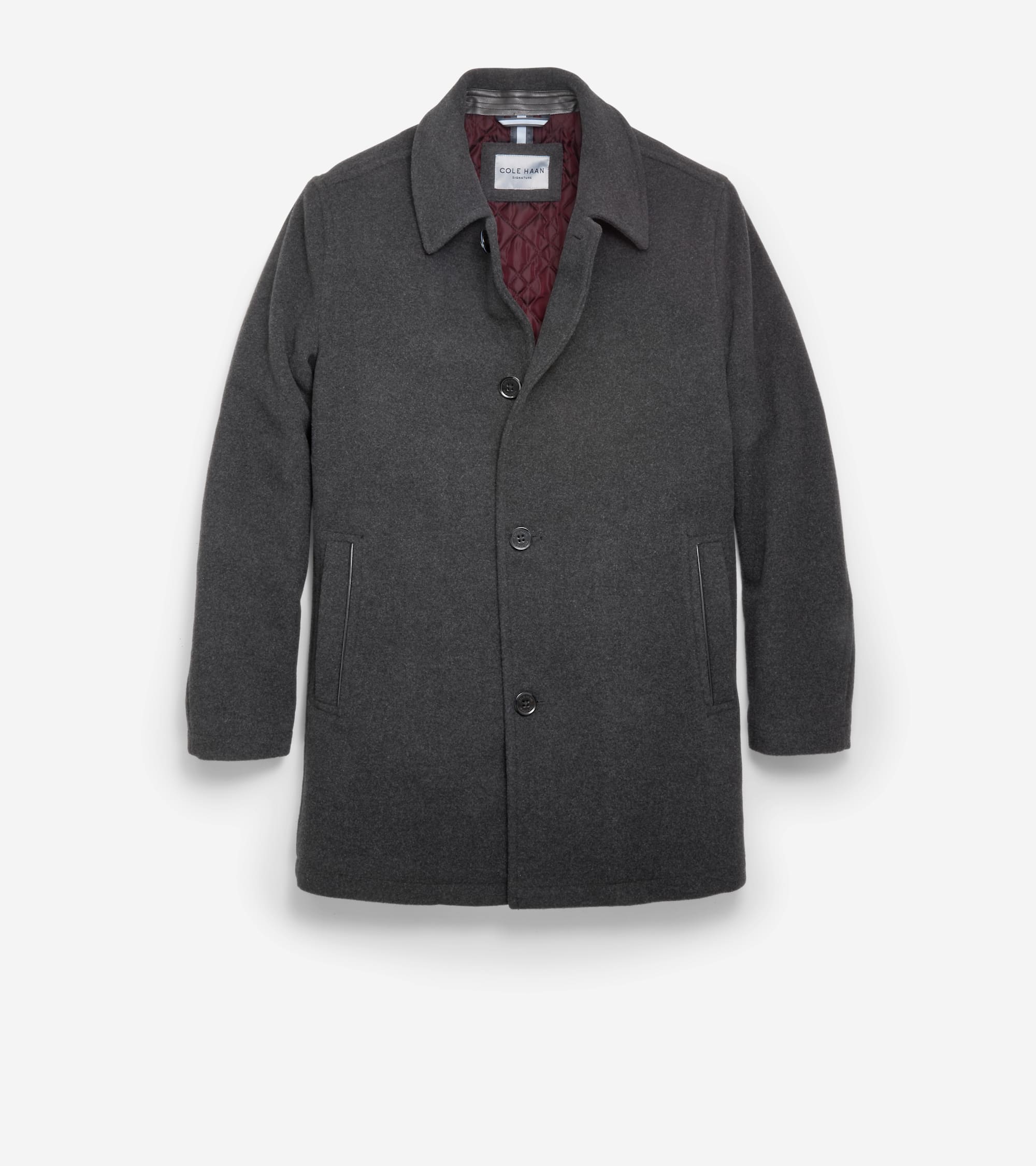 Men's Wool-Blend Car Coat