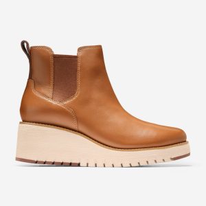 Women's ZERØGRAND City Wedge Waterproof Boots