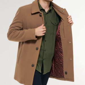 Men's Wool-Blend Car Coat