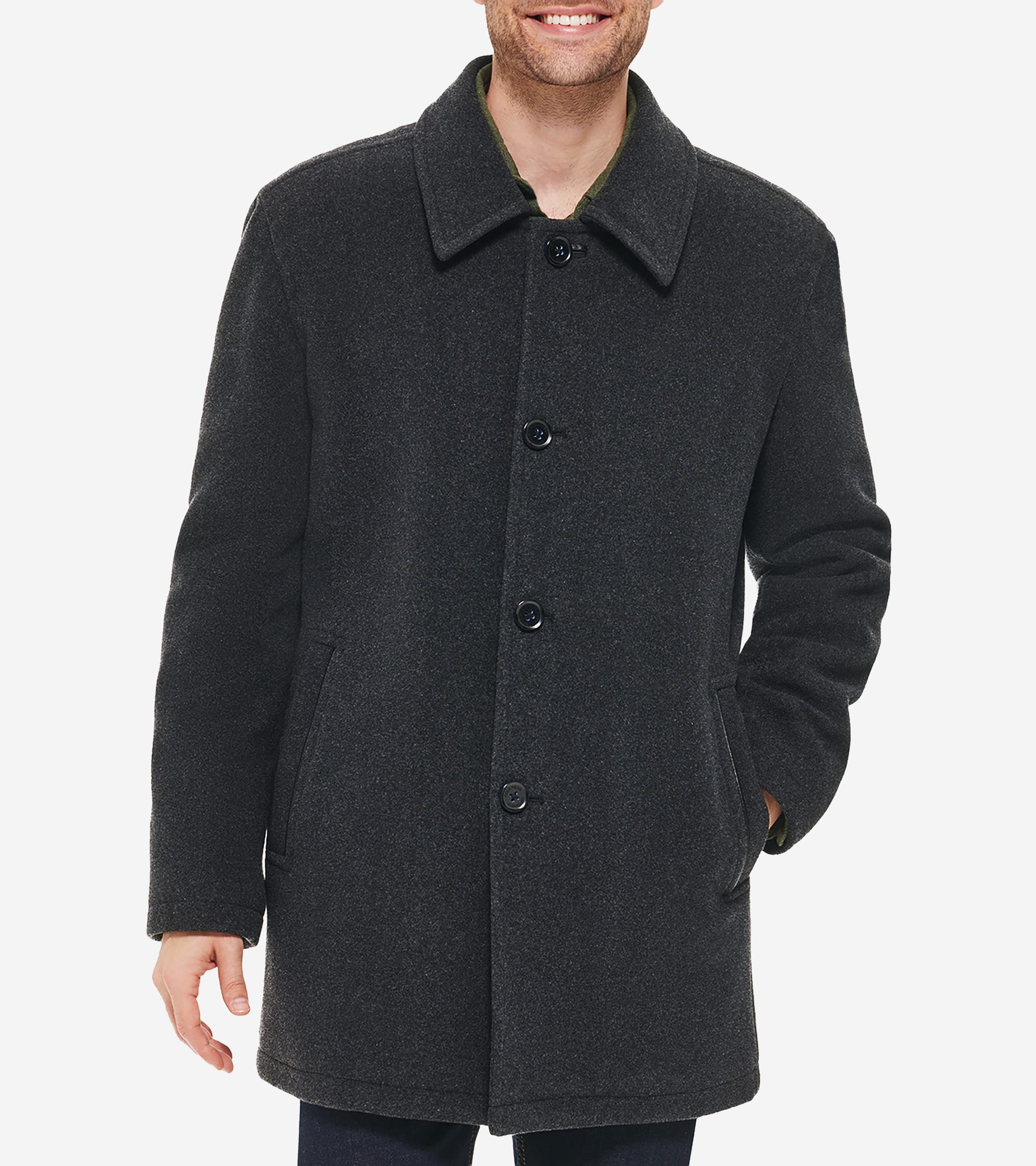Men's Wool-Blend Car Coat - Image 2