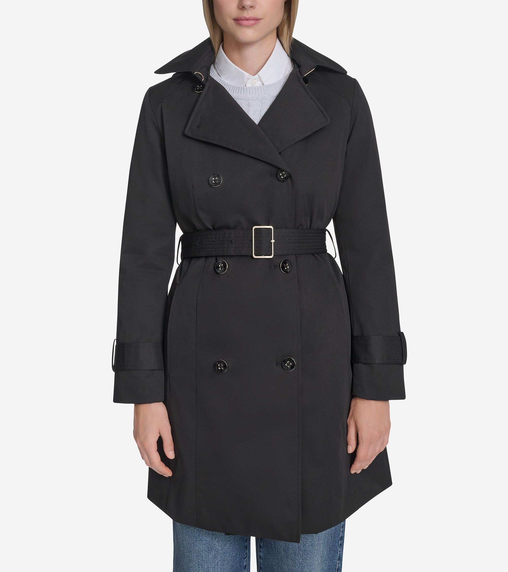 Women's Insulated Twill Trench Coat