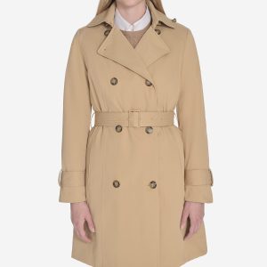 Women's Insulated Twill Trench Coat